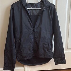 Nike black rain/wind running jacket size xs